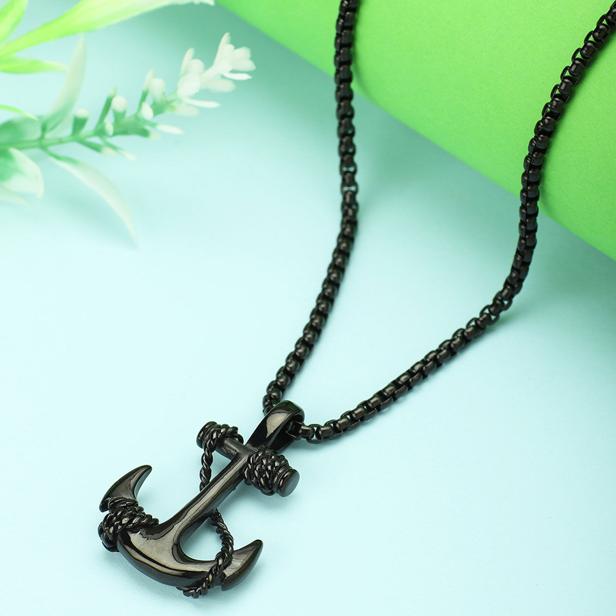 Jewelry Men's Stainless Steel Simple Black Cross Pendant Lord's Prayer –  Innovato Design