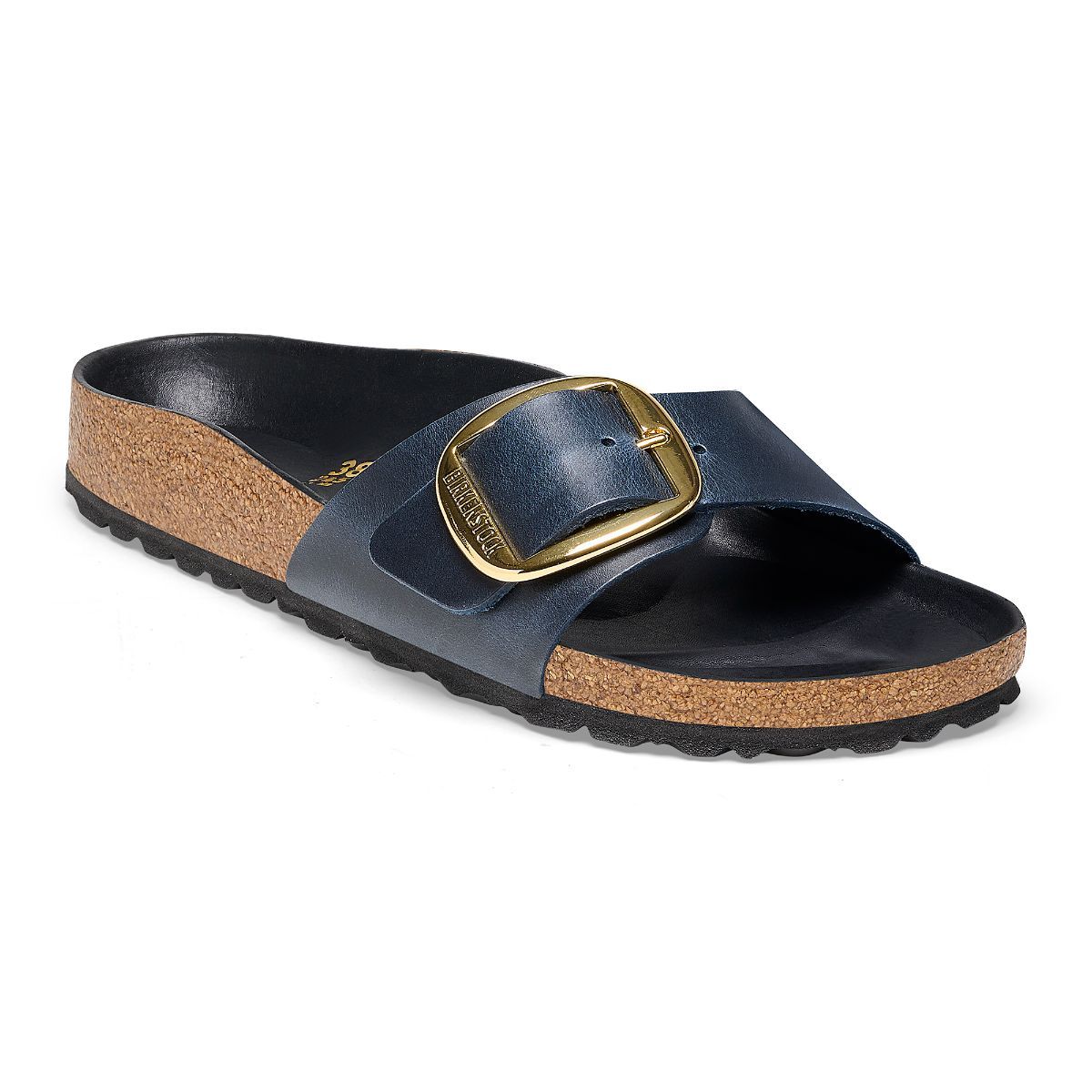 Blue big buckle birkenstock hot sale