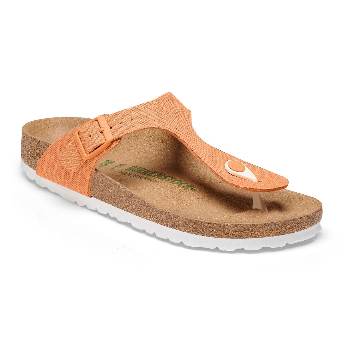 Buy Birkenstock Gizeh Vegan Orange Textile Regular Width Women