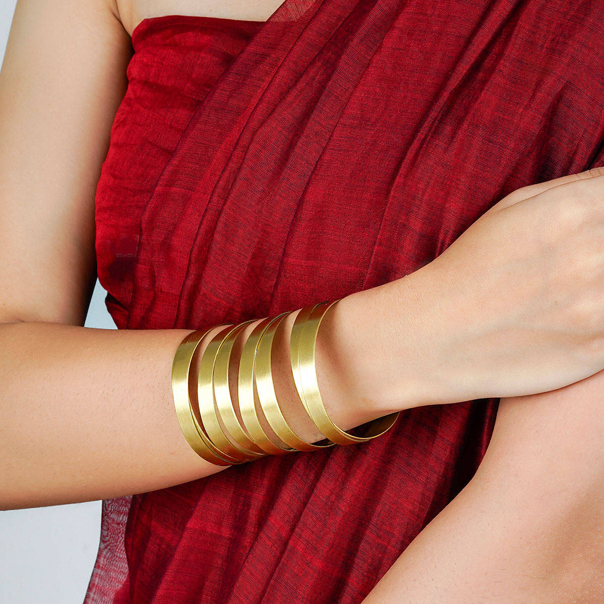 Teejh Pranjalika Gold Cuff Bracelet