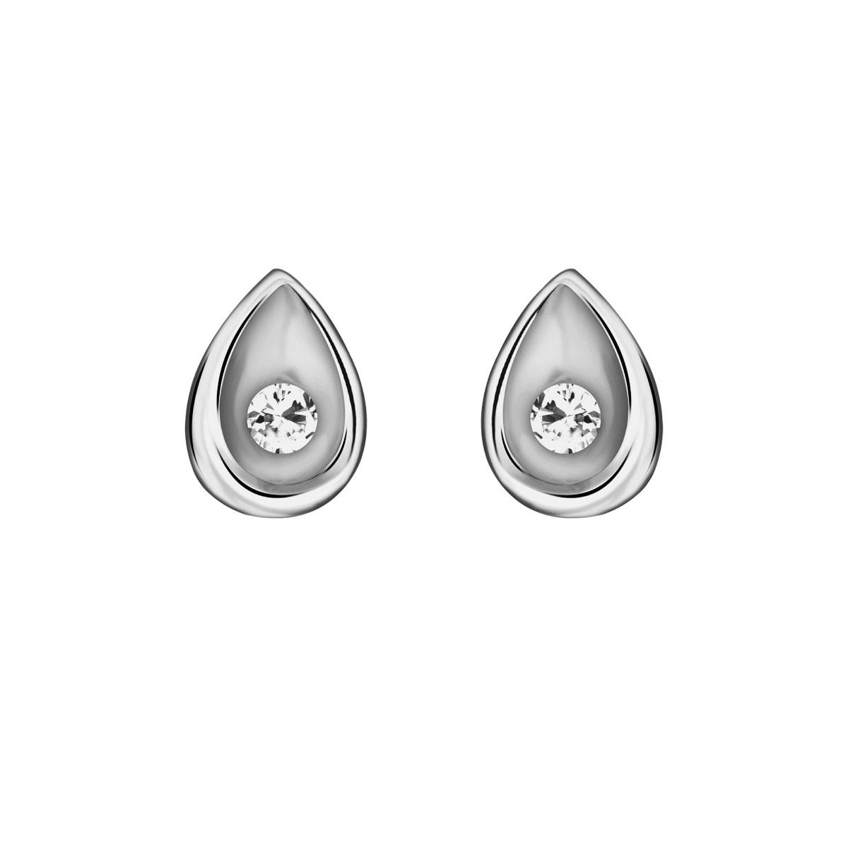 Giva Sterling Silver Tiny Tear Drop Earrings For Women(One Size): Buy ...