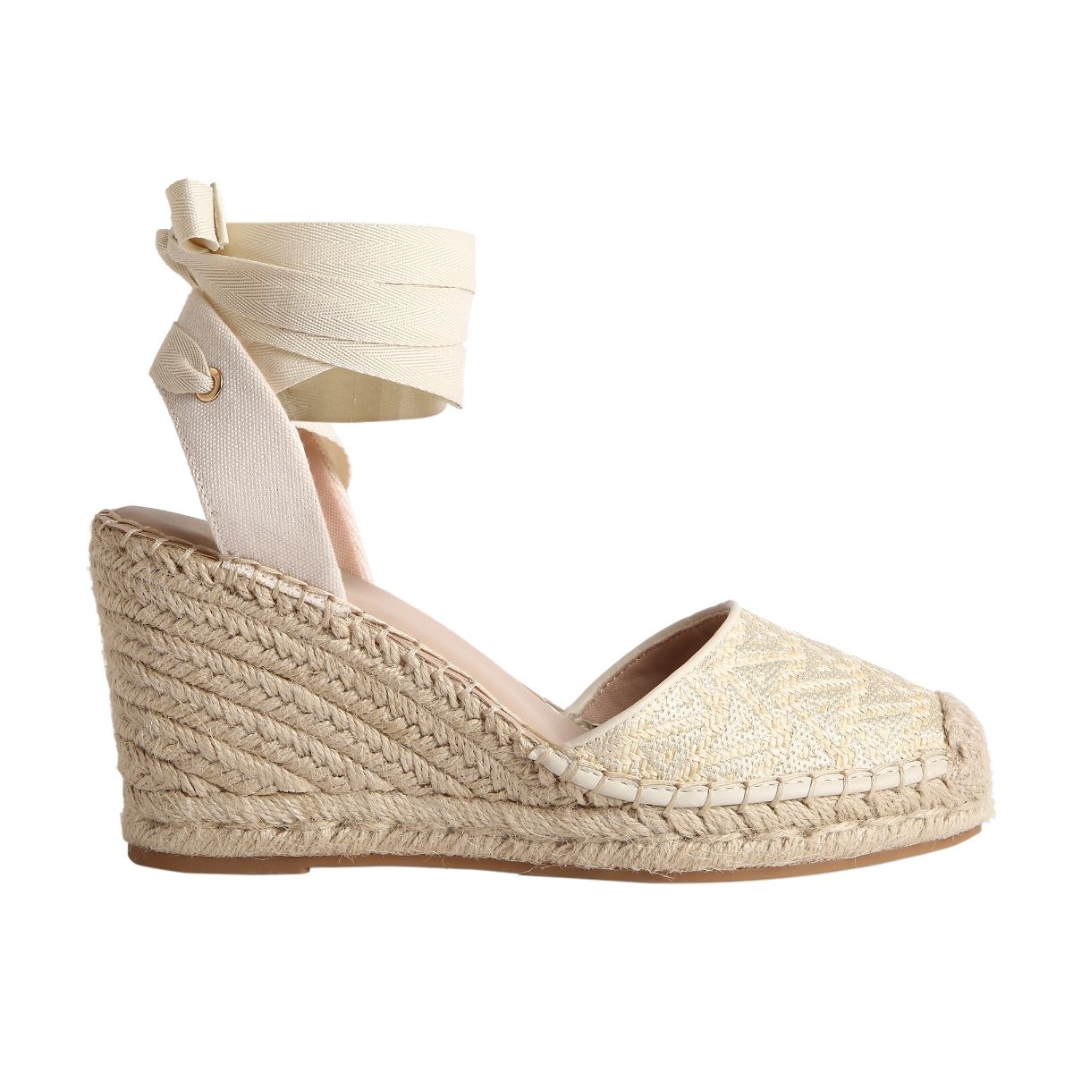 Buy Aldo Efemina Textile Beige Textured Espadrilles Online