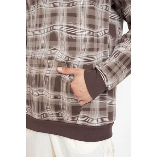 Buy adidas Originals AOP HOOD Brown Casual Sweatshirts Online