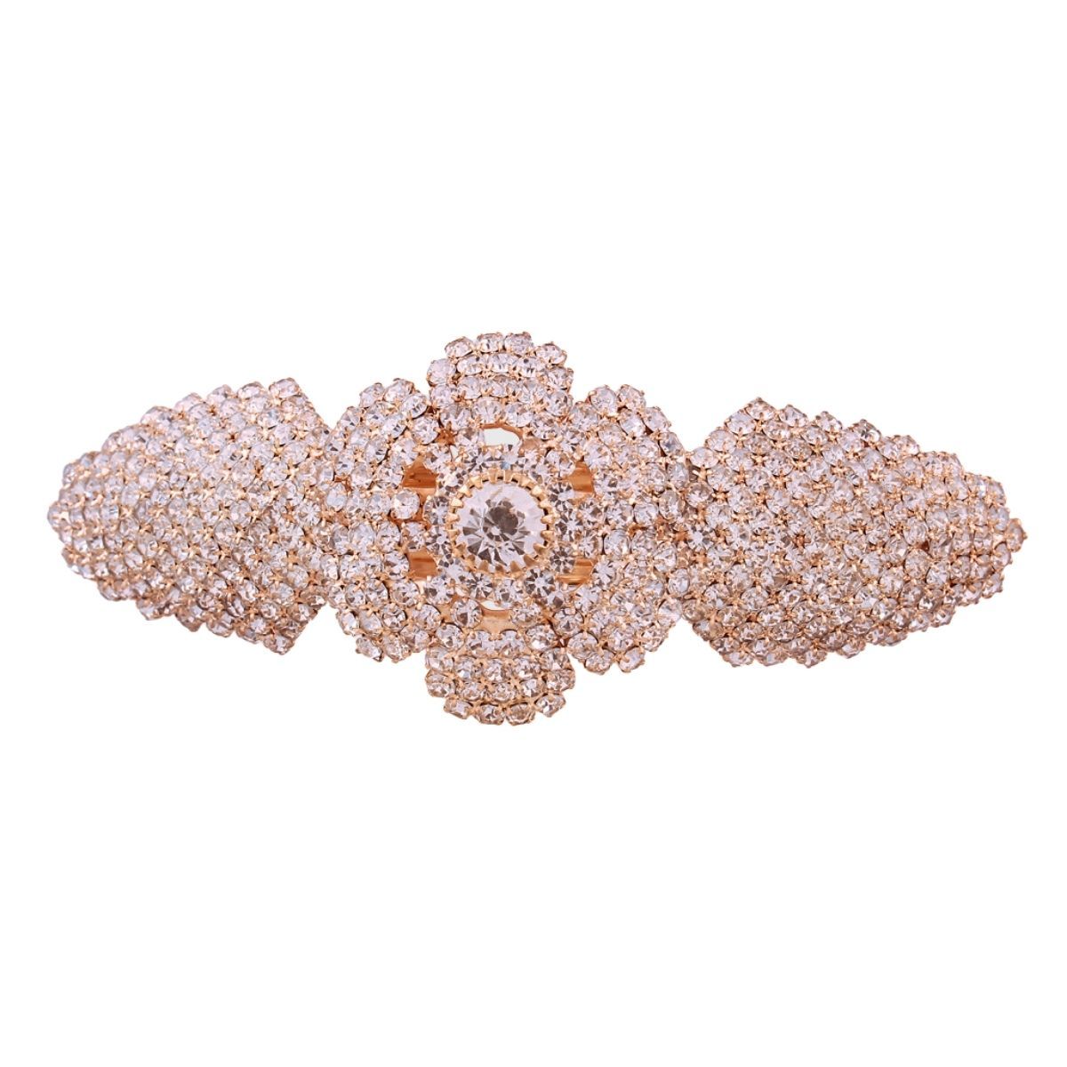 Accessher Designer Studed Back Hair Center Clip with Rhinestone for Womens  and Girls  Amazonin Jewellery