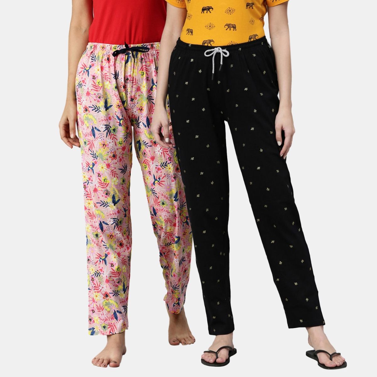Nightwear combo Pajama for Women, Night Dress, Ladies Printed Pyjama,–Soft  Cotton Night Pants