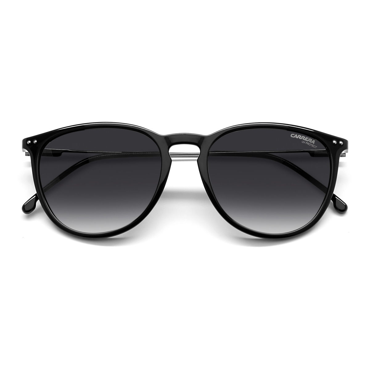 Carrera Sunglasses Dark Grey Shaded Lens Pantos Sunglass Black Frame