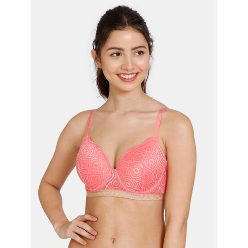 Buy Zivame Disco Padded Wired 3/4th Coverage Blouse Bra - Tea Rose