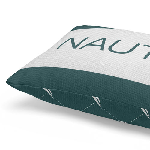 Nautica Premium Cotton Colorblock Pillow Covers -Forest Green (12 x 18  inches)