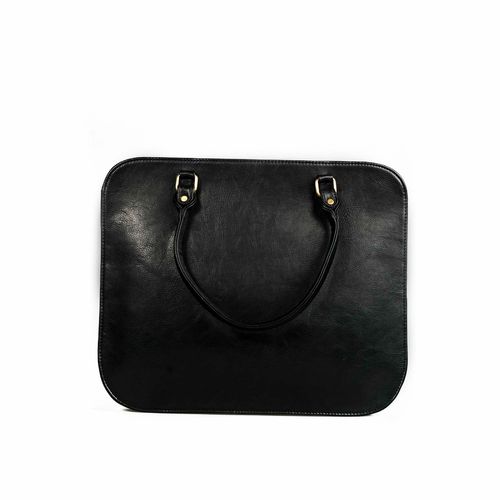 Black Handcrafted Emma Laptop Bag – Miri