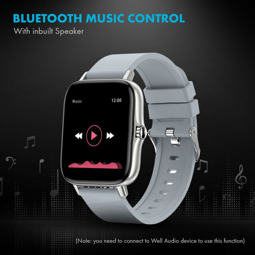 Buy Giordano Grey Smart Watch With Bluetooth Voice Calling, With