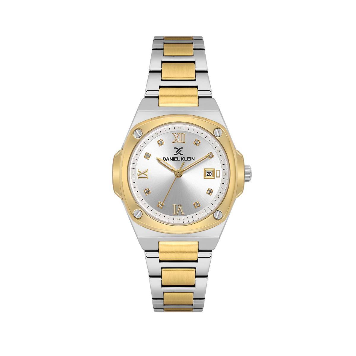 Daniel Klein Watch Silver Dial, Stylish Combo for Women-DK.1.13947-4 (M)