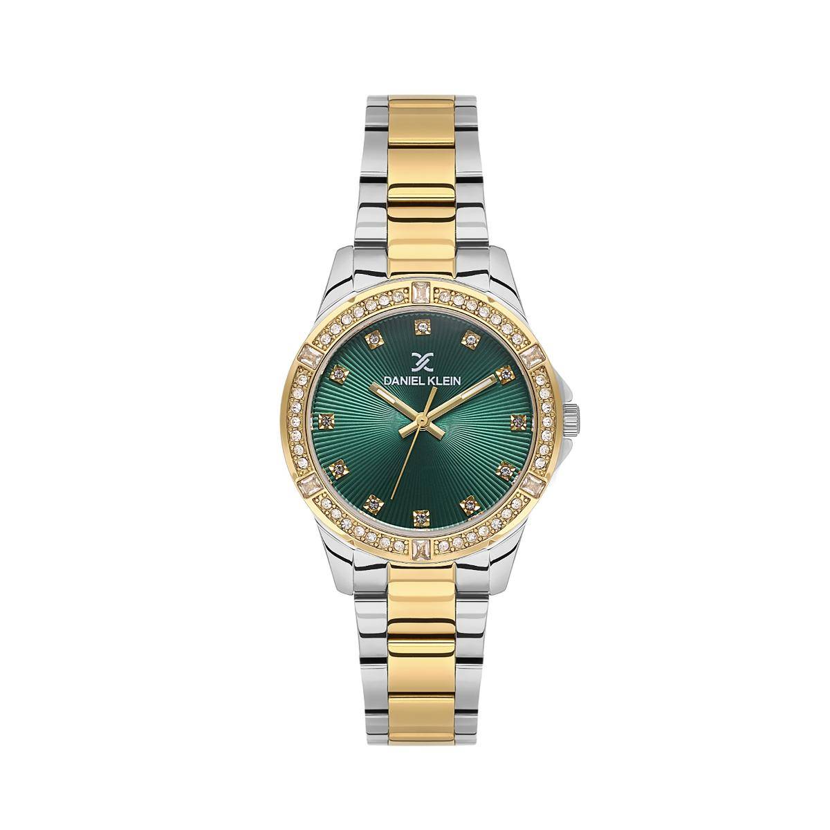 Daniel Klein Elegance Timeless Green Face Watch for Women-DK.1.13951-5 (M)