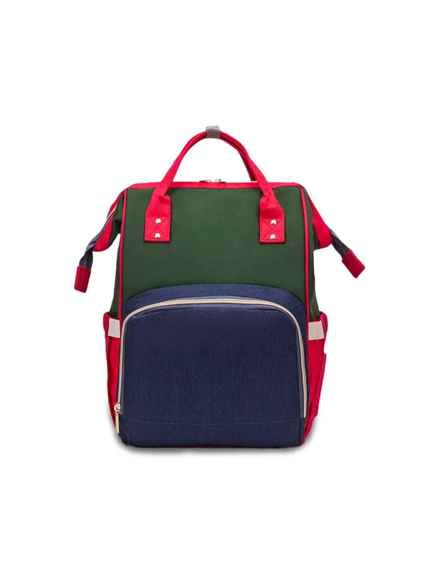 Chinmay Kids Large Capacity Mother Bag Diaper Backpack (Blue Green)