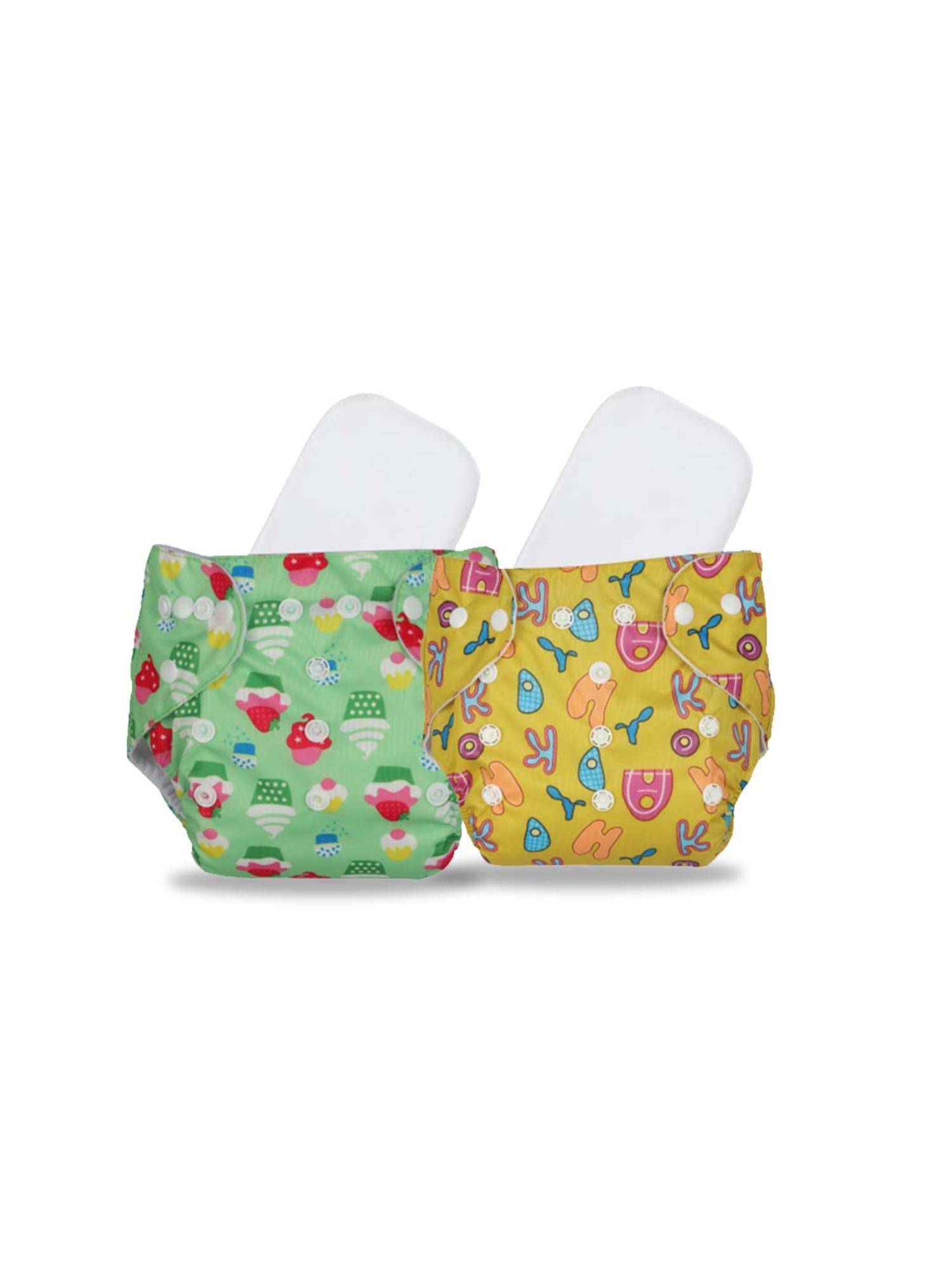 Chinmay Kids Multi-Color Printed Reusable, Washable and Adjustable Cloth Diaper