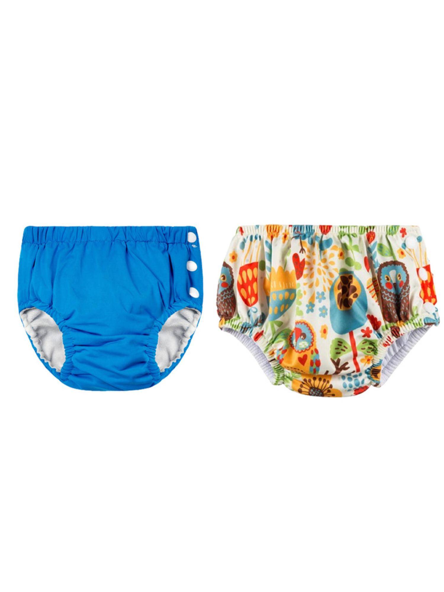 Chinmay Kids Multi-Color Reusable Swim Diapers (L) (Pack of 2) (Pack of 2)