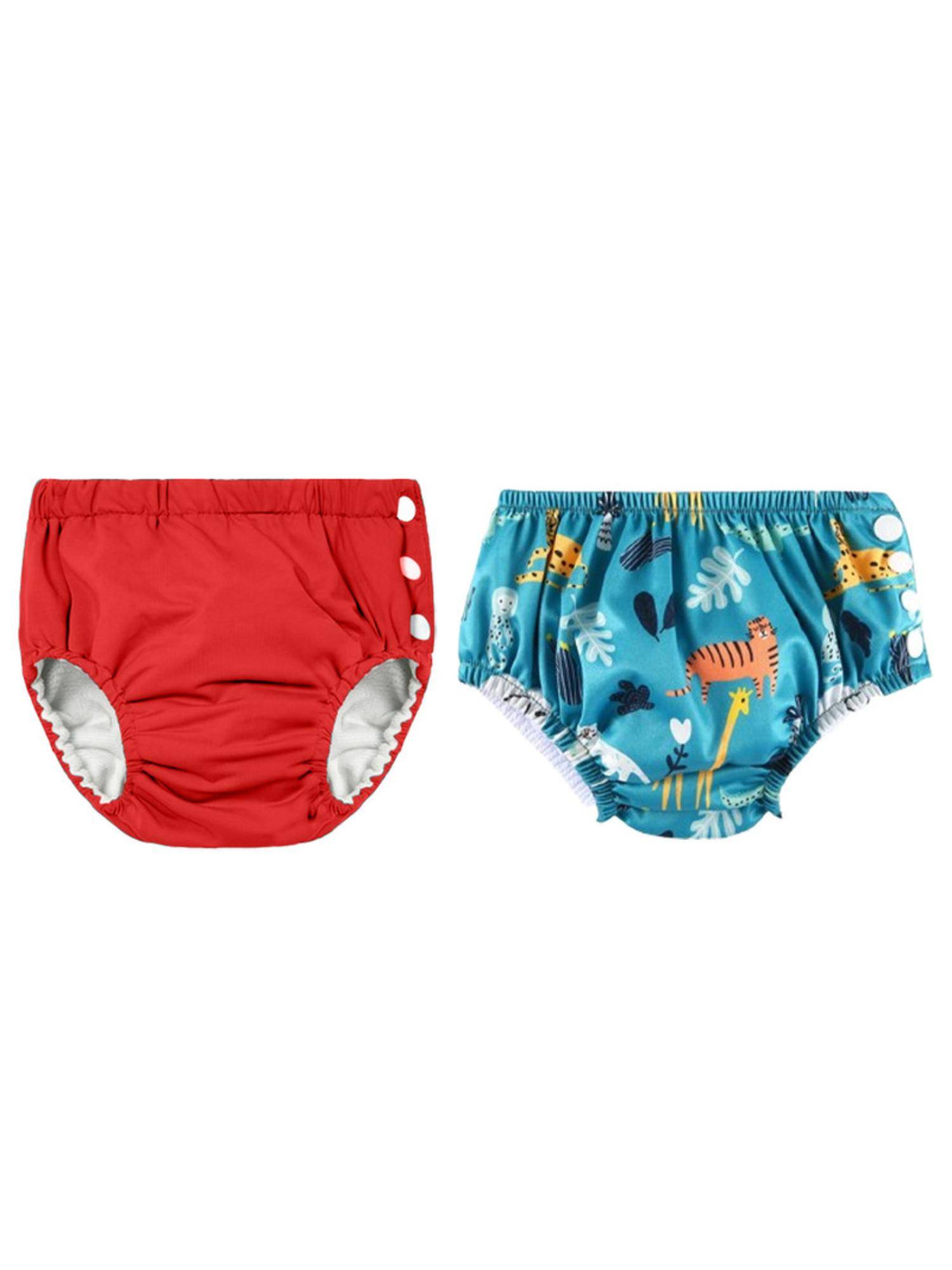 Chinmay Kids Multi-Color Reusable Swim Diapers (L) (Pack of 2) (Pack of 2)