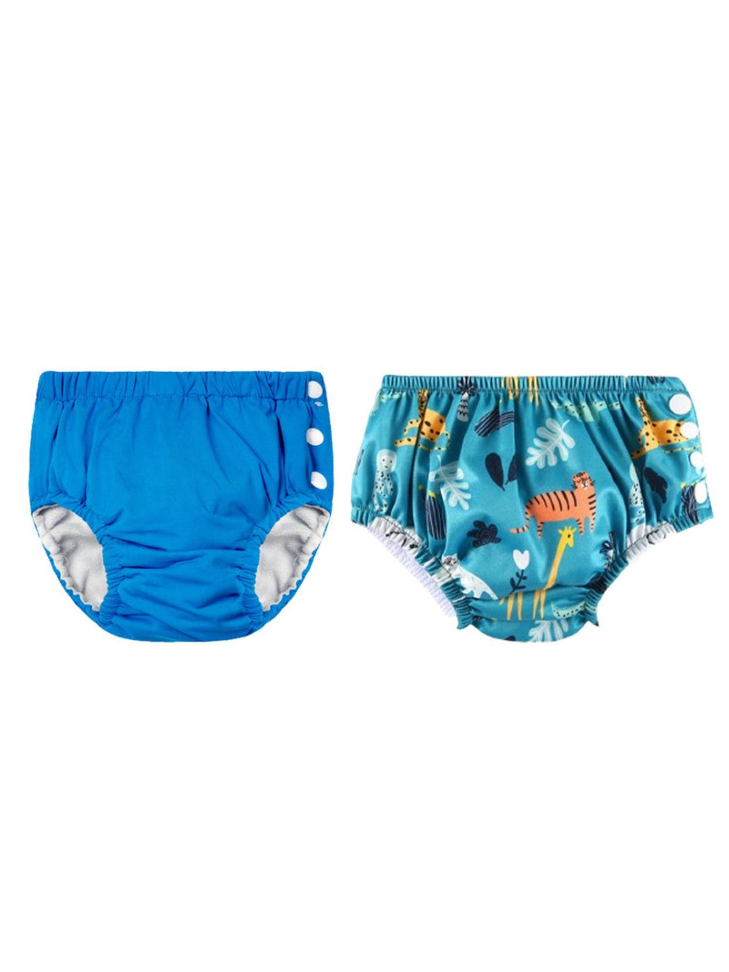 Chinmay Kids Multi-Color Reusable Swim Diapers (L) (Pack of 2) (Pack of 2)