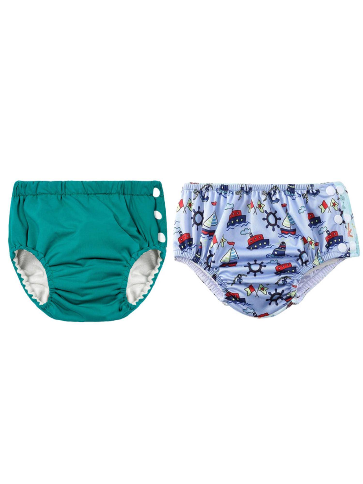 Chinmay Kids Multi-Color Reusable Swim Diapers (L) (Pack of 2) (Pack of 2)