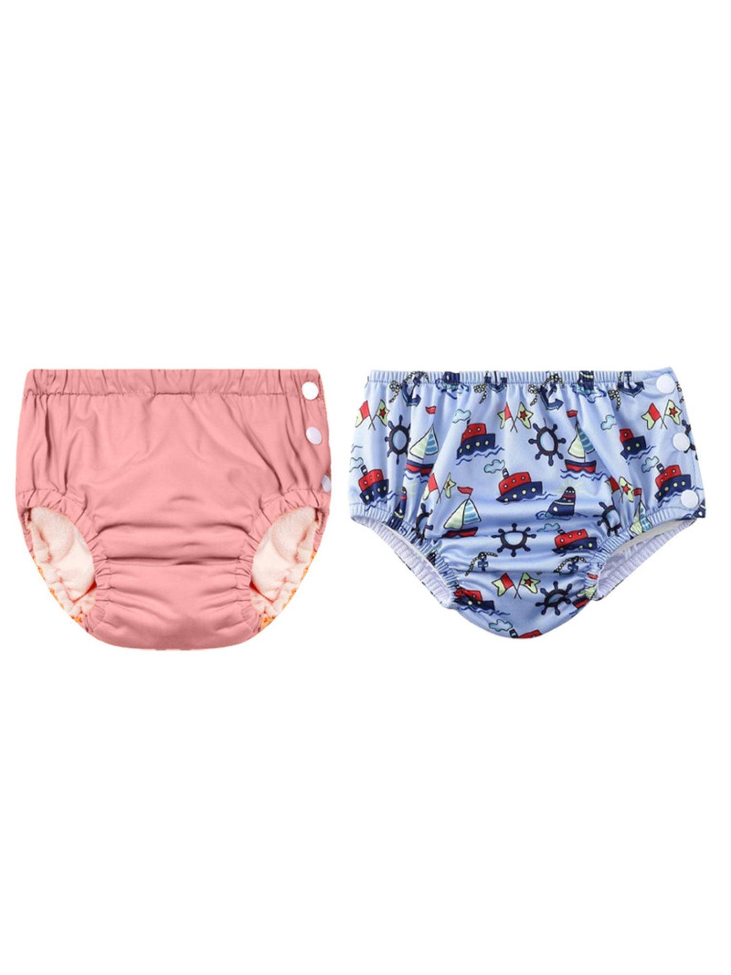 Chinmay Kids Multi-Color Reusable Swim Diapers (L) (Pack of 2) (Pack of 2)