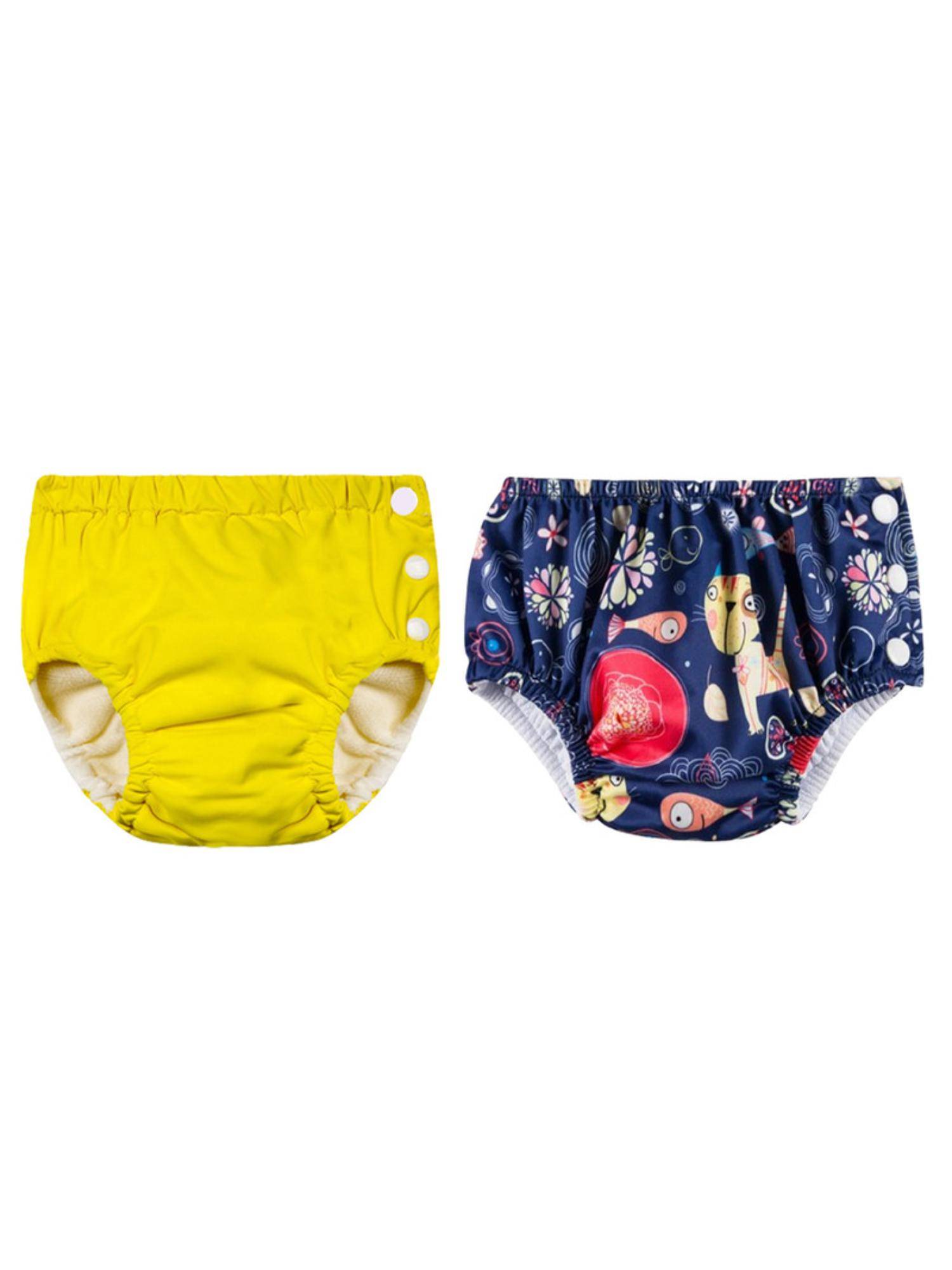 Chinmay Kids Multi-Color Reusable Swim Diapers (L) (Pack of 2) (Pack of 2)