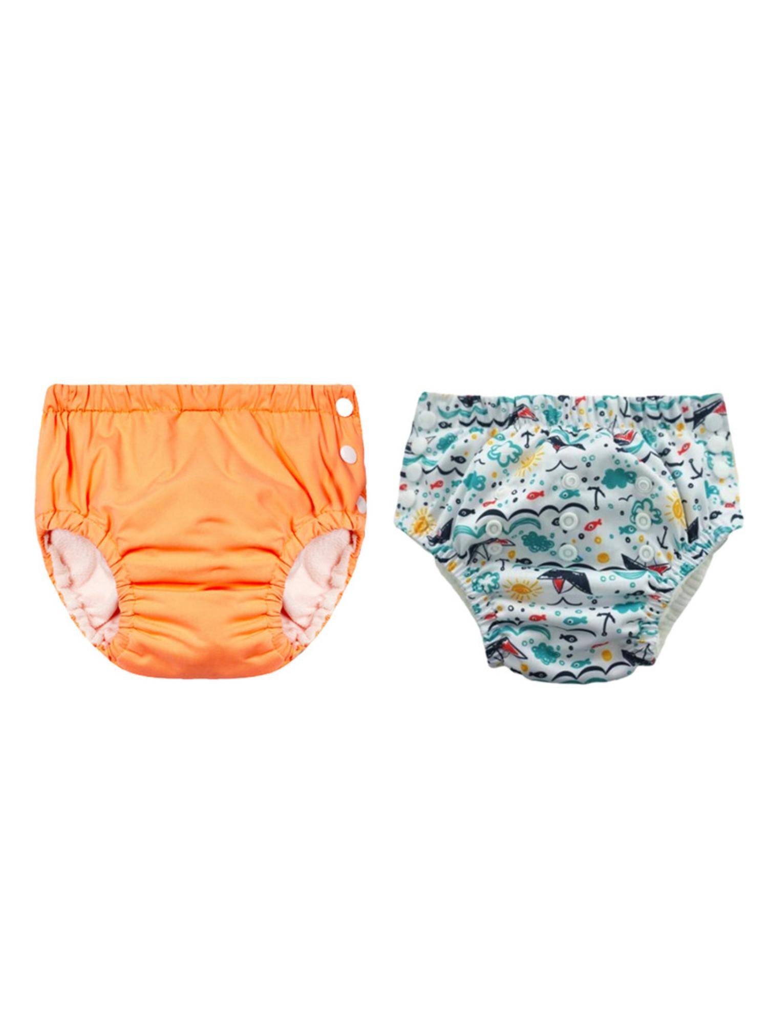 Chinmay Kids Reusable Swim Diaper Pants - Pack of 2 (4BT_SWIM_53) (Large)