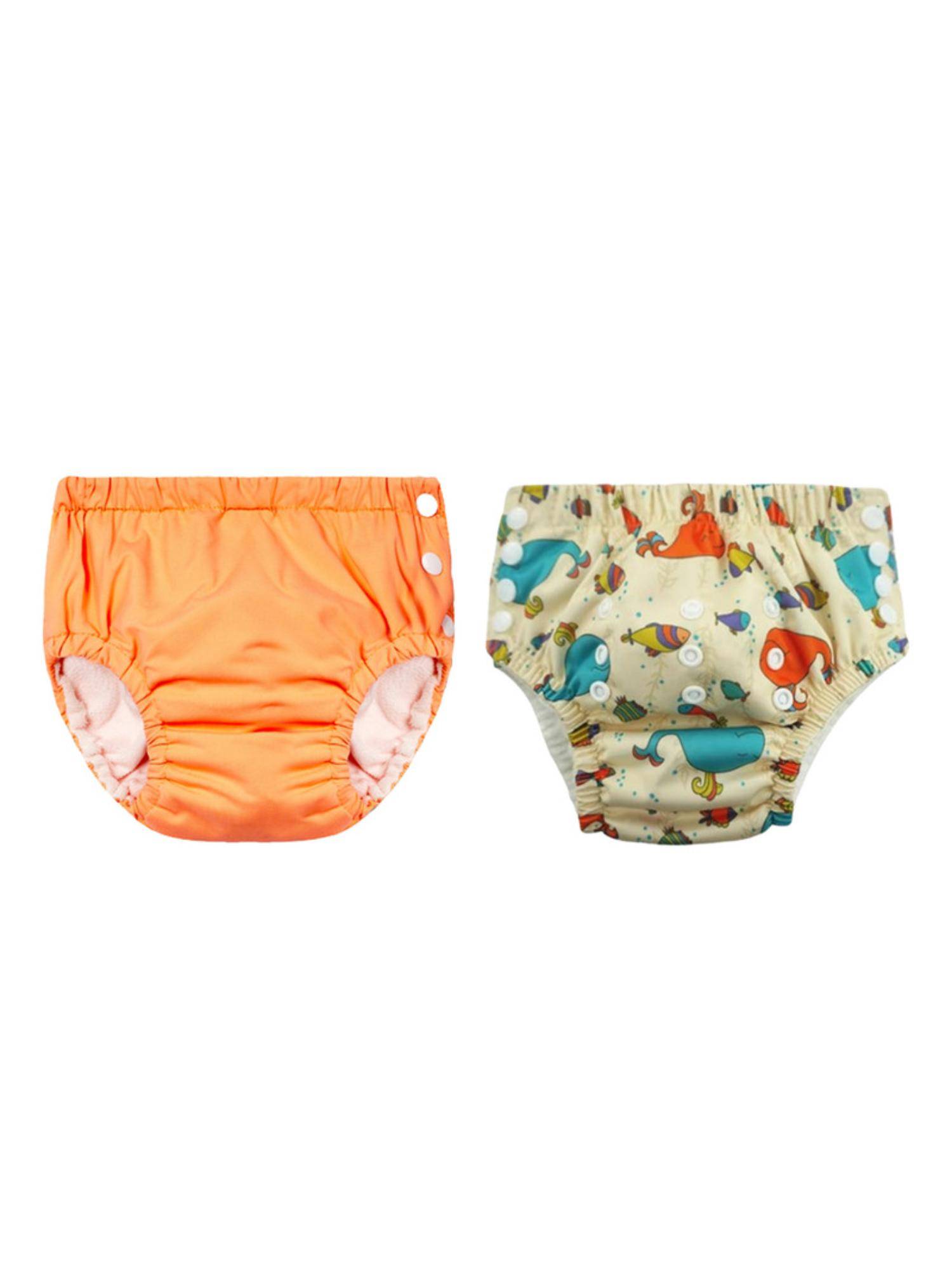 Chinmay Kids Reusable Swim Diaper Pants - Pack of 2 (4BT_SWIM_73) (Large)