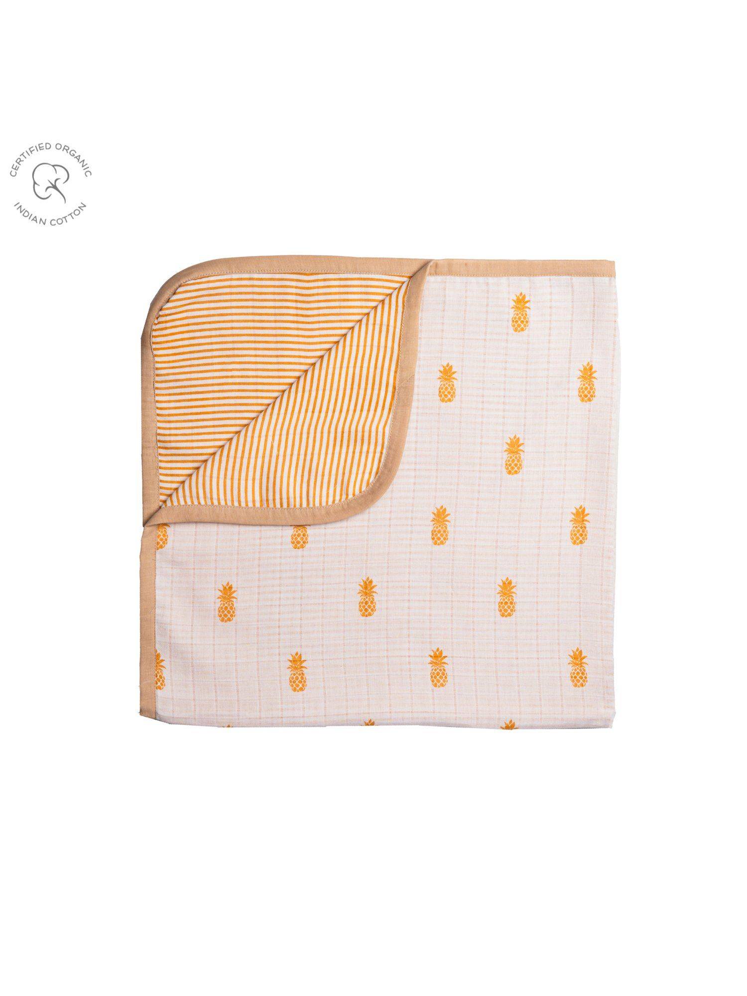 Masilo Organic Muslin Blanket - Pineapple Bliss