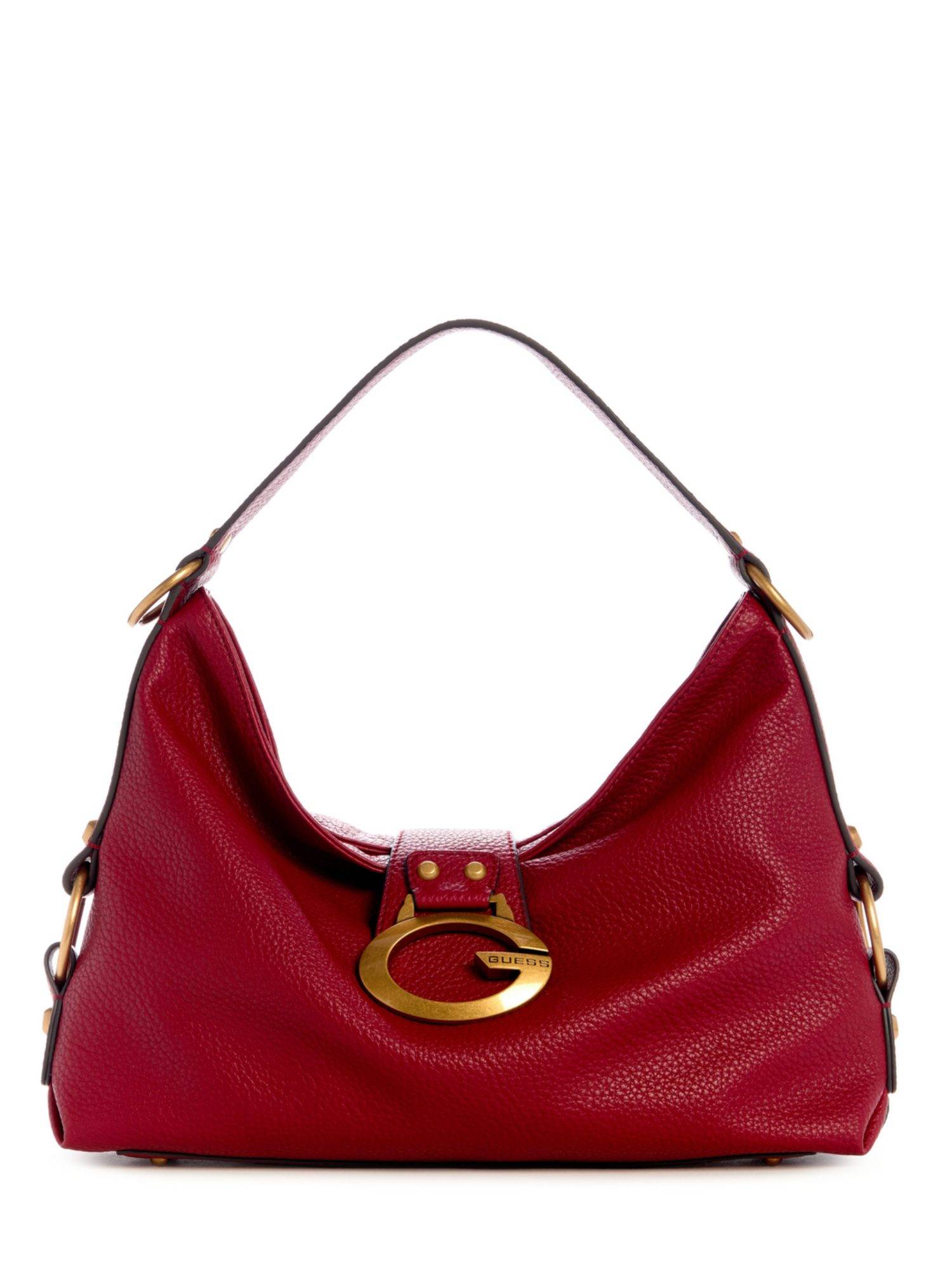 Guess Red Solid Camden Handbag