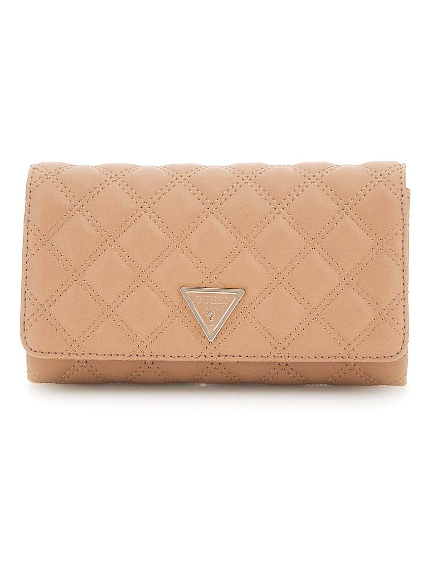 Guess Beige Quilted Giully Crossbody Sling Bag