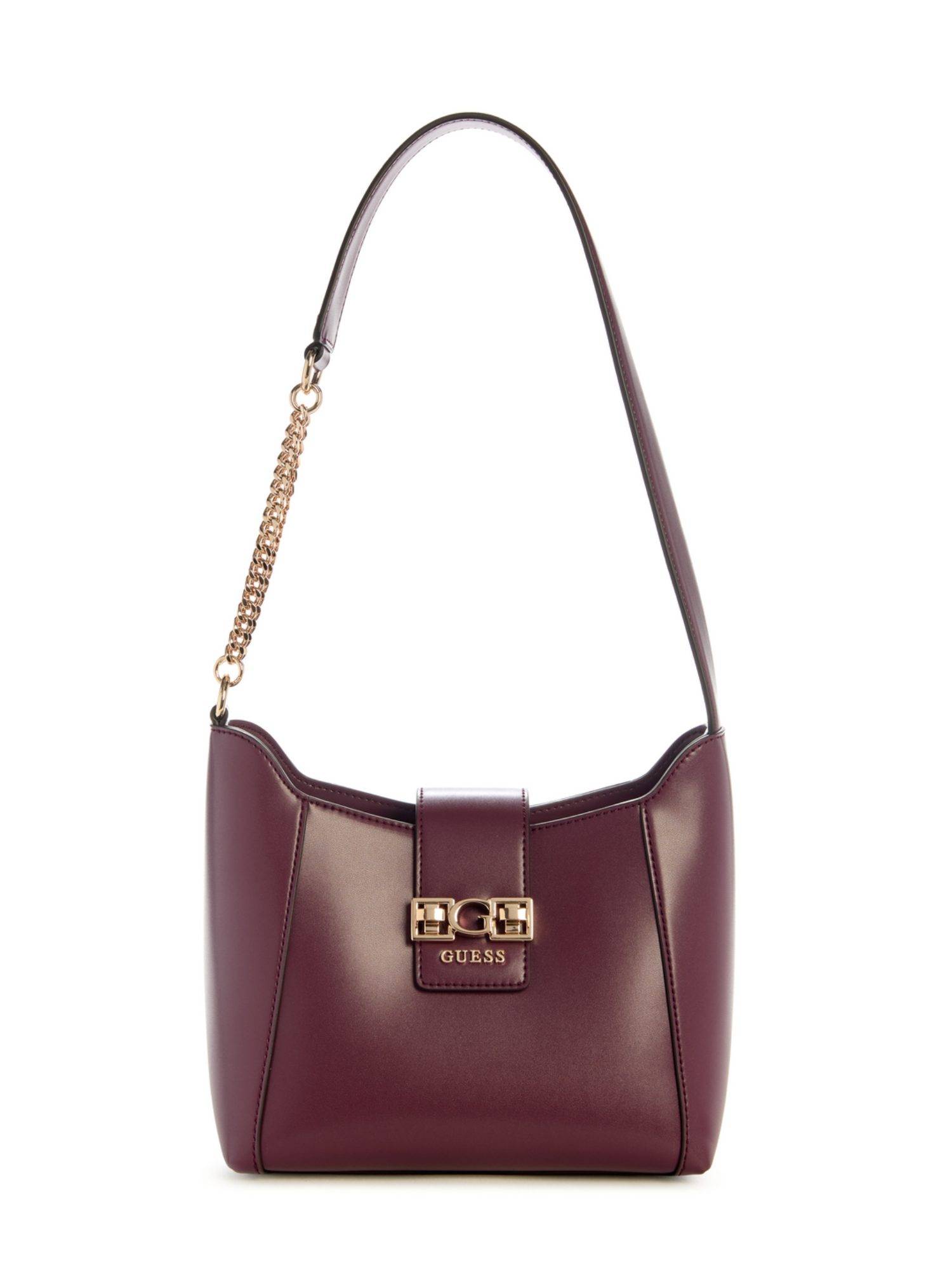 Guess Wine Solid Jane Hobo Handbag