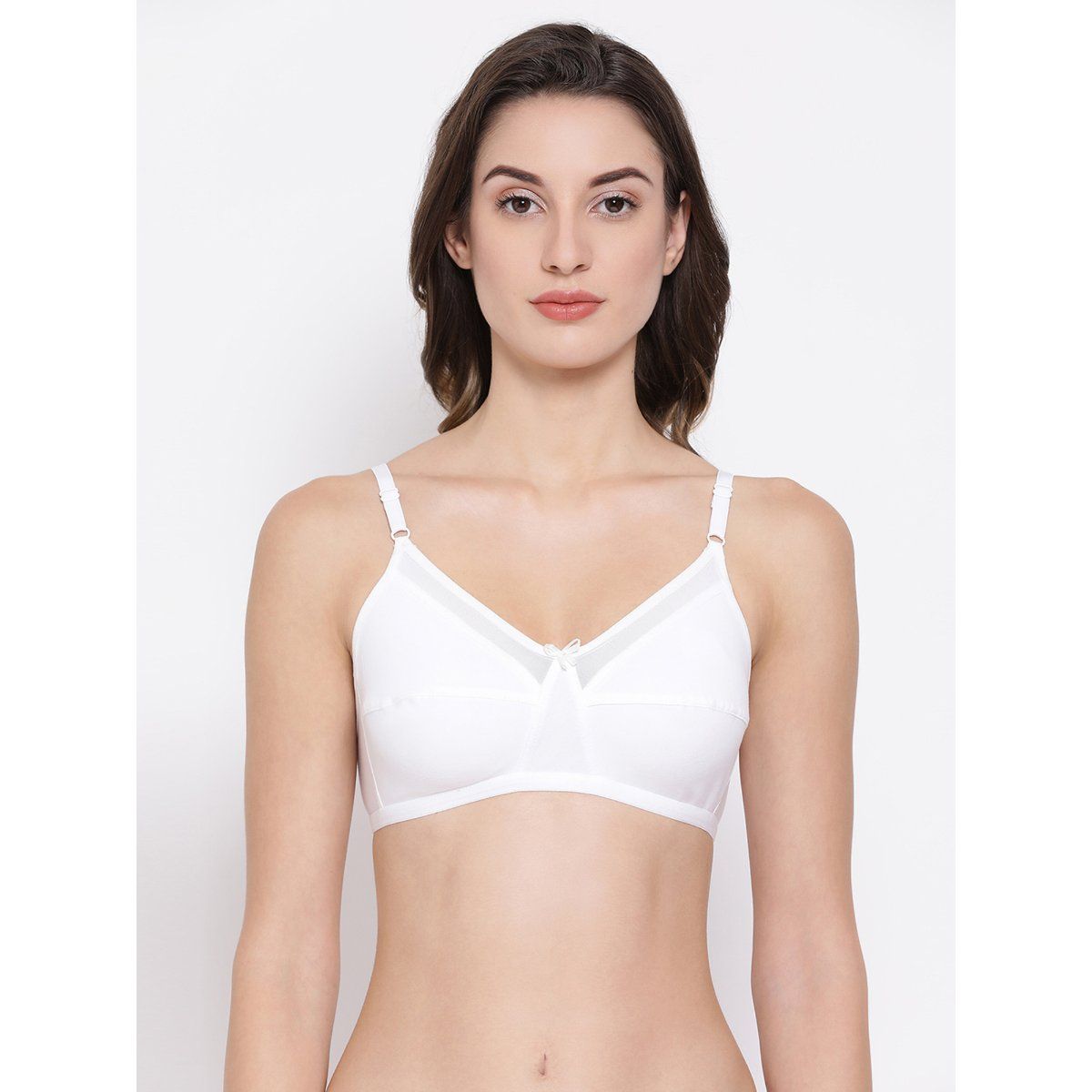 Buy Clovia Double Layered Non Wired Basic Bra - White at Rs.599