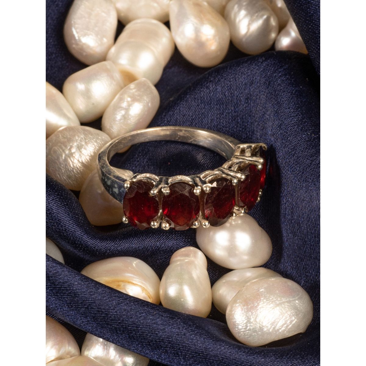 Male Handmade Natural Garnet Ring 925 Sterling Silver Ring Garnet Stone Ring.,  Weight: 5.1 Gm at Rs 1999/piece in Jaipur