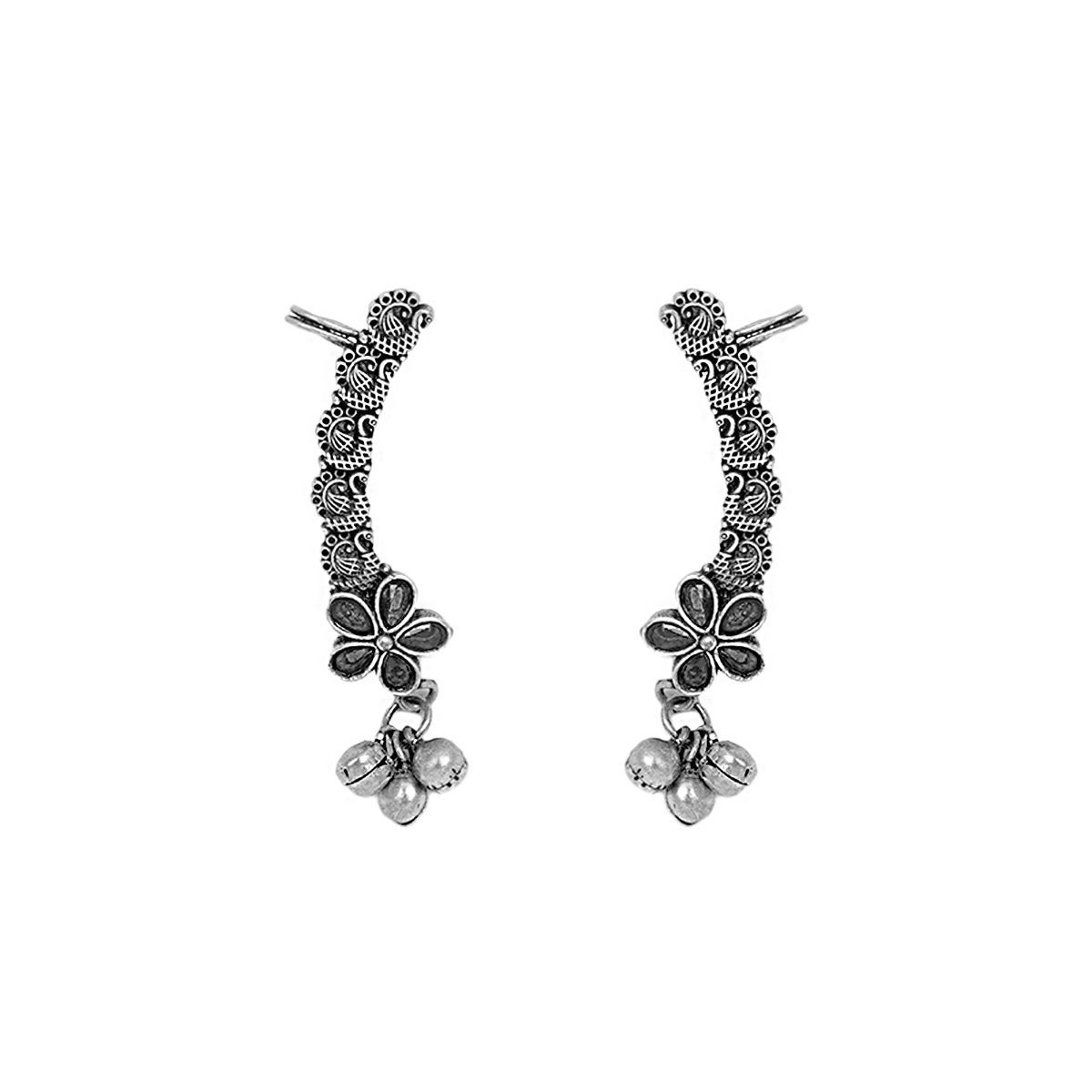 Buy Teejh by Joker and Witch Viha Silver Oxidised Black