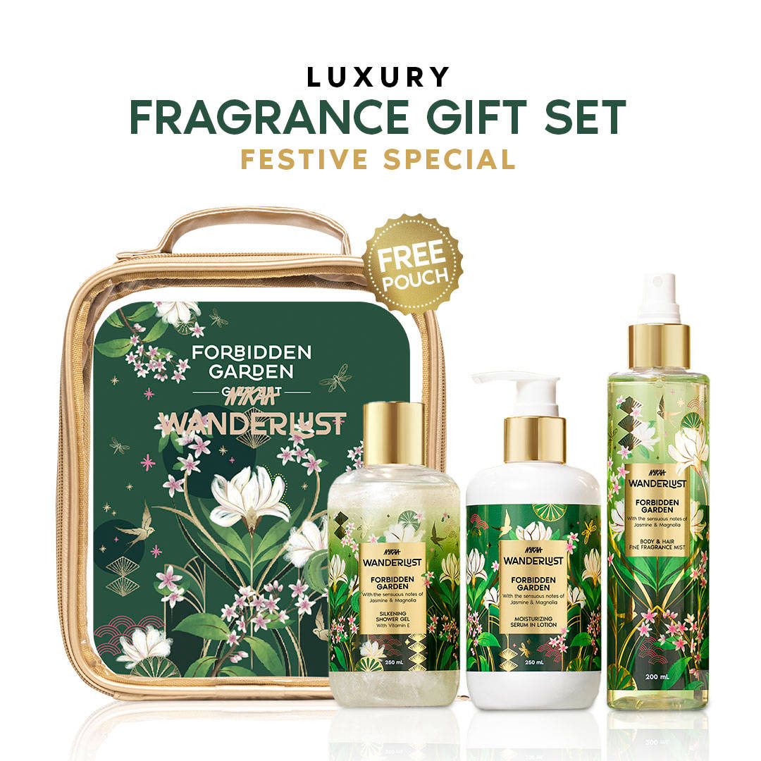 Nykaa Wanderlust Free Gold Pouch Gift Set for Women - Swiss ... - view 10