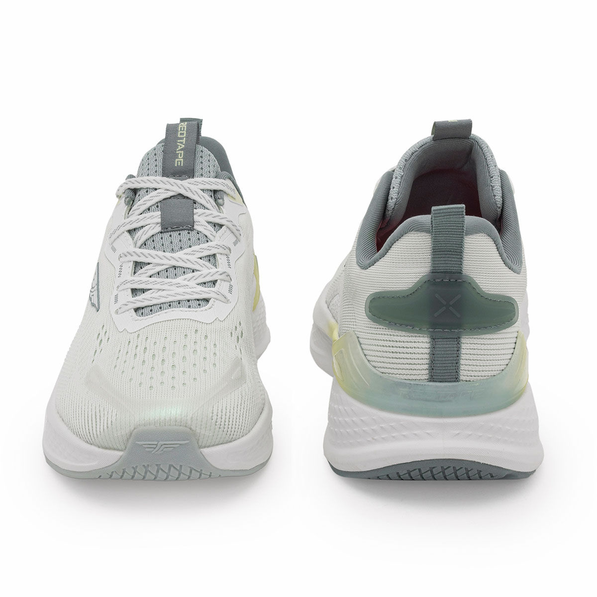 Buy Red Tape Women Textured White and Green Athleisure Sports Shoes Online