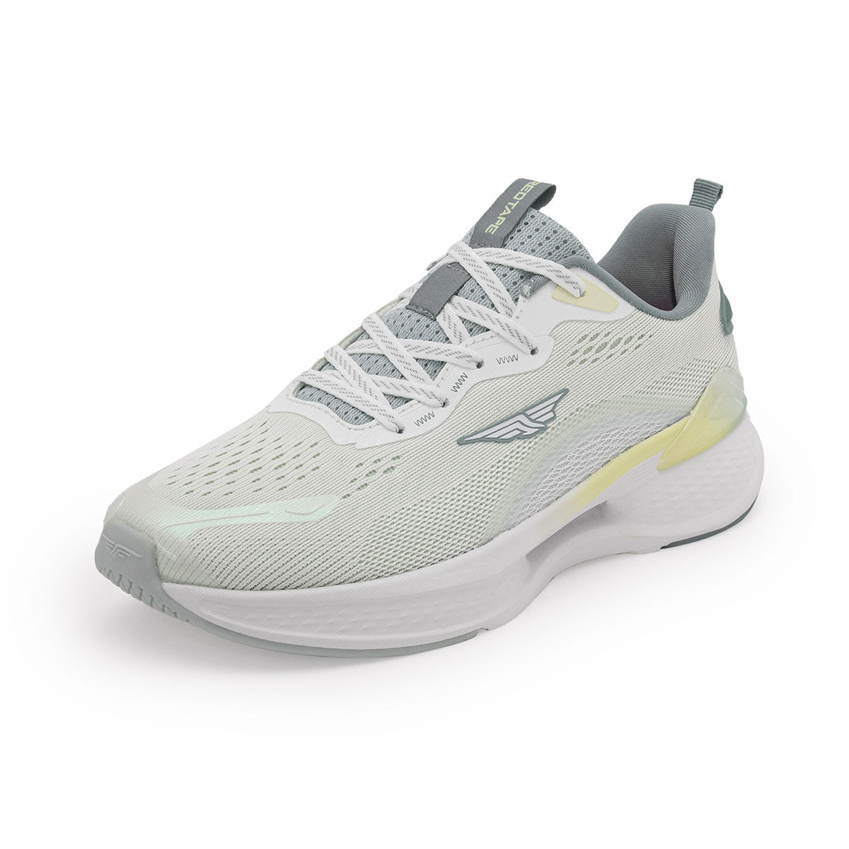 Buy Red Tape Women Textured White and Green Athleisure Sports Shoes Online
