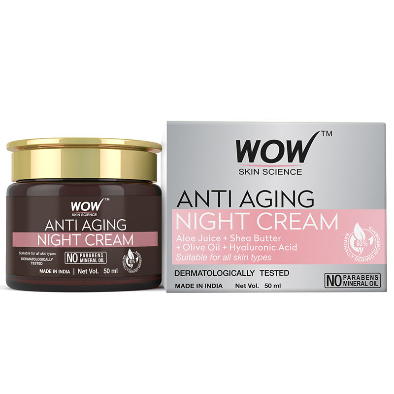 WOW Skin Science Anti Aging Night Cream- Anti Wrinkles And Fine Lines