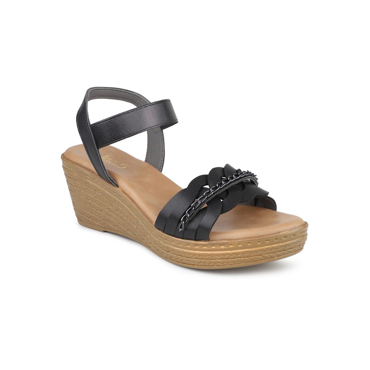 Inc 5 black on sale wedges