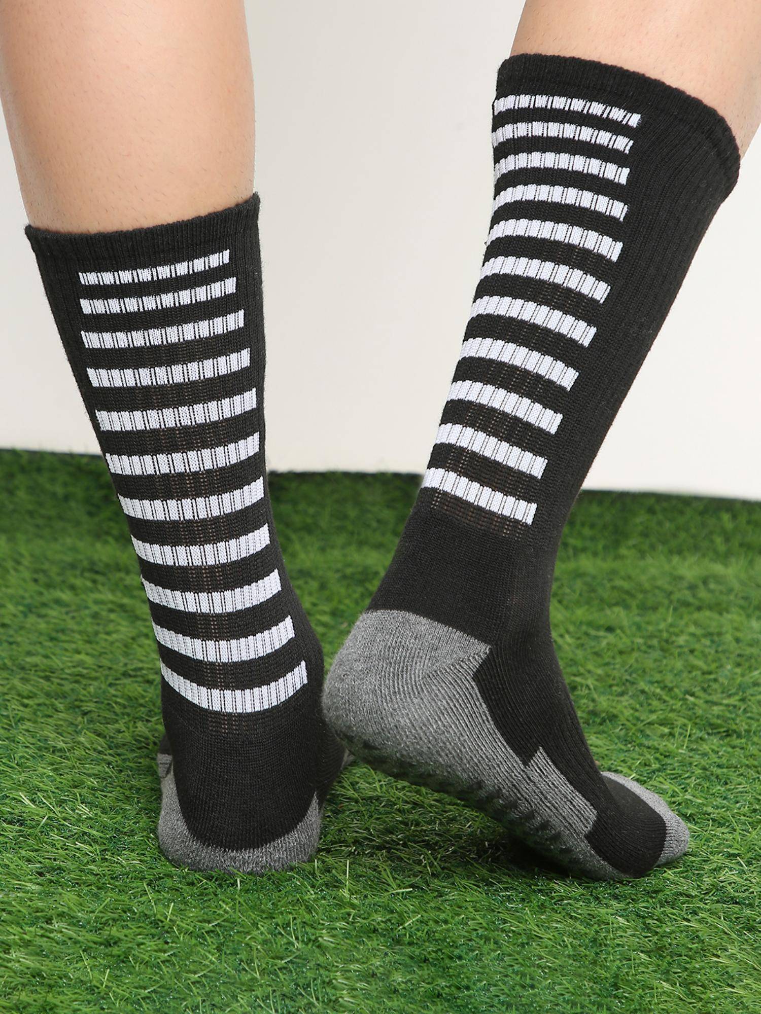 Mint & Oak Black Grip Football Socks For Unisex