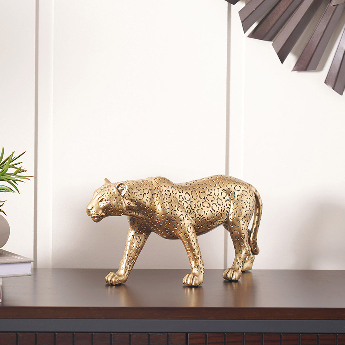 Buy Pure Home + Living Golden Leopard Figurine Online