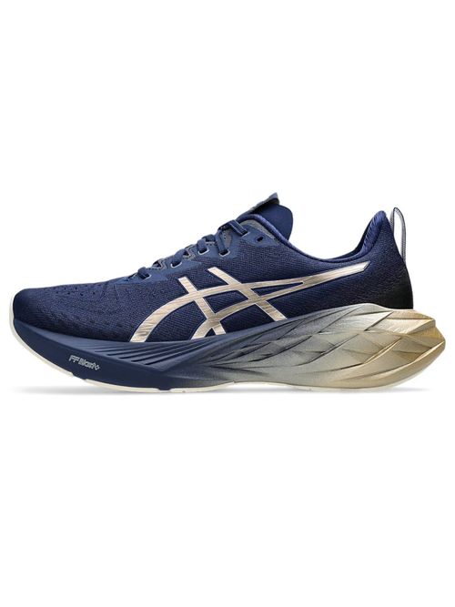 Buy ASICS Mens Nova Blast Platinum Navy Blue Expanse/Champagne