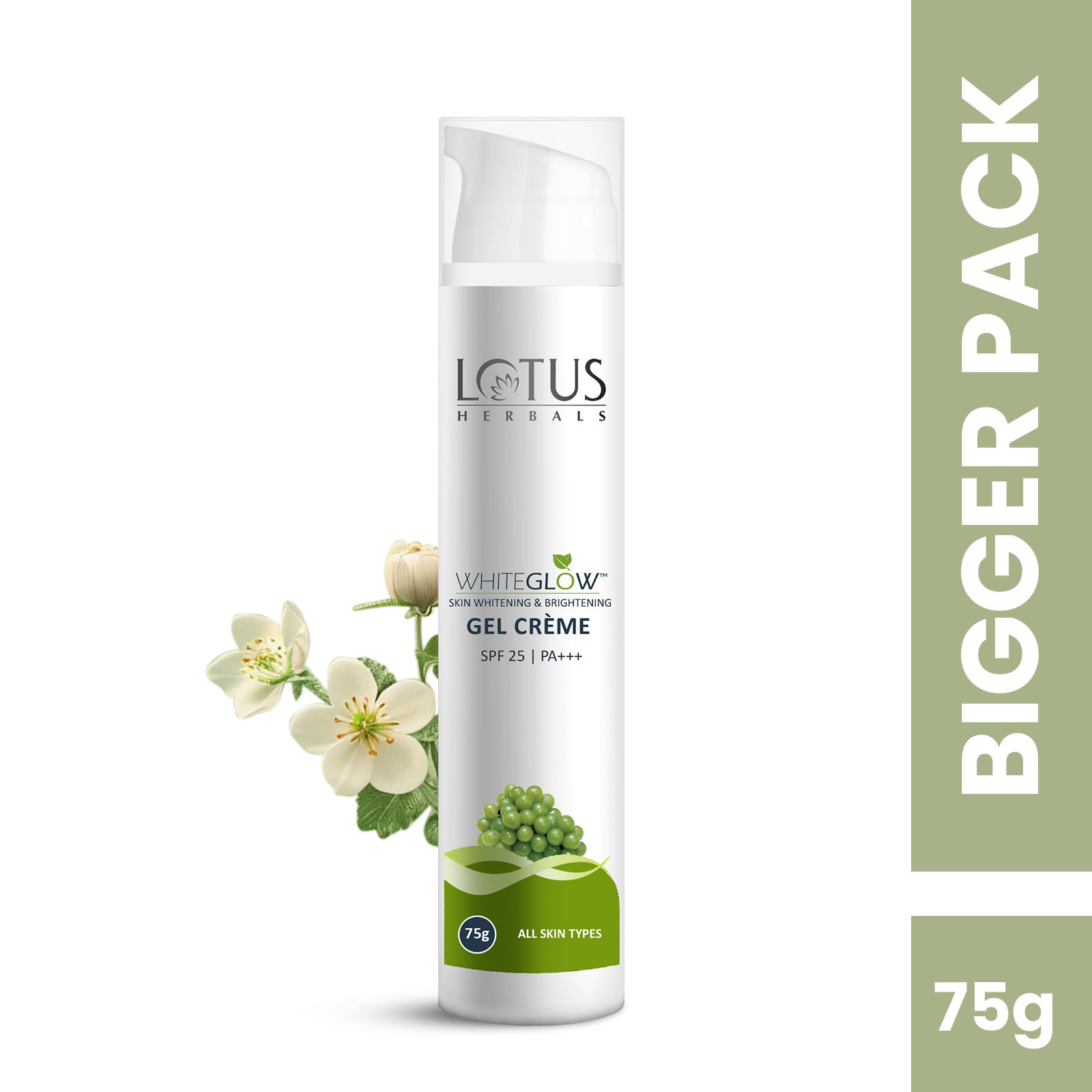 Lotus Herbals Whiteglow Skin Whitening & Brightening Gel Cream SPF 25 PA +++