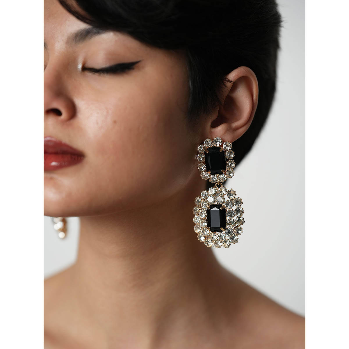 Theater Black Anastasia Drop Earrings