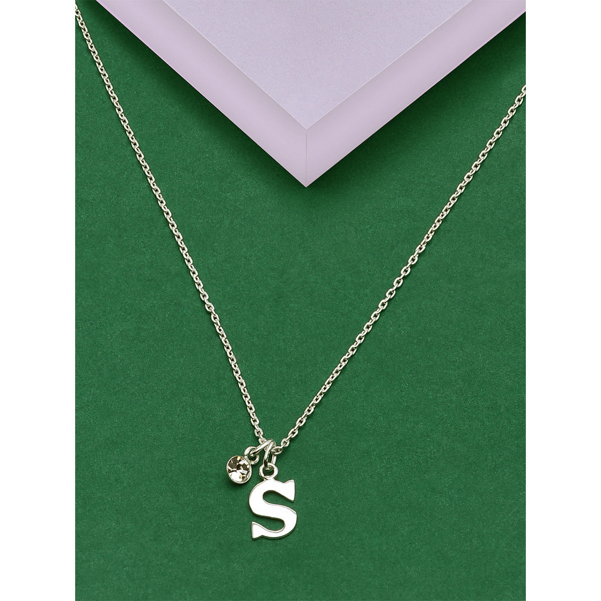 S Letter Necklace/ S Initial Chain Necklace/ Personalized Jewelry/ Necklace  Letter S/ Sliver Plated Letter S Initial Necklace/ S Alphabet - Etsy