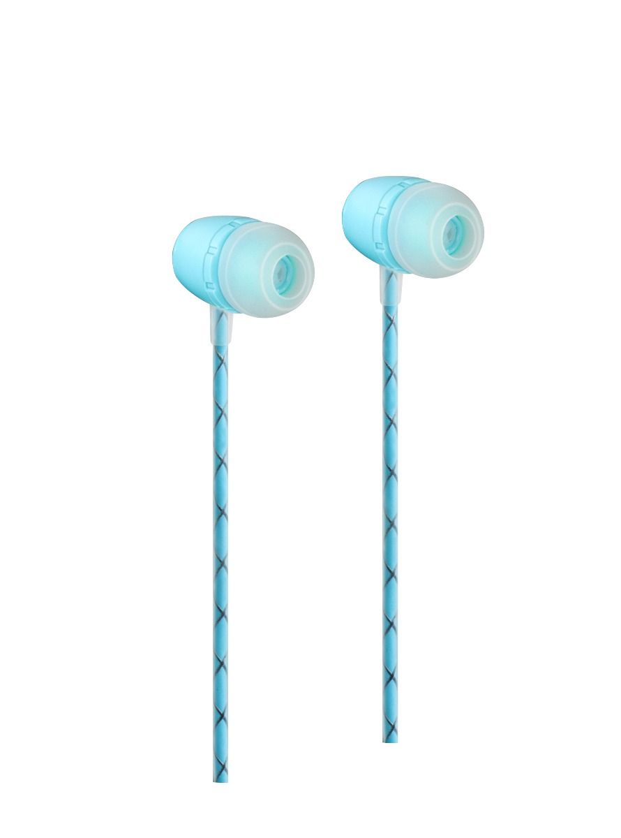 Syska Accessories He1200 Wired Earphone With Noise Cancellation And Deep Bass Music blue