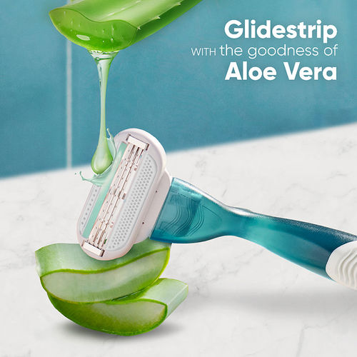 Gillette Venus Smooth Hair Removal Razor For Women Aloe Vera With Free  Venus Smooth Shave Gel, 1 Pc