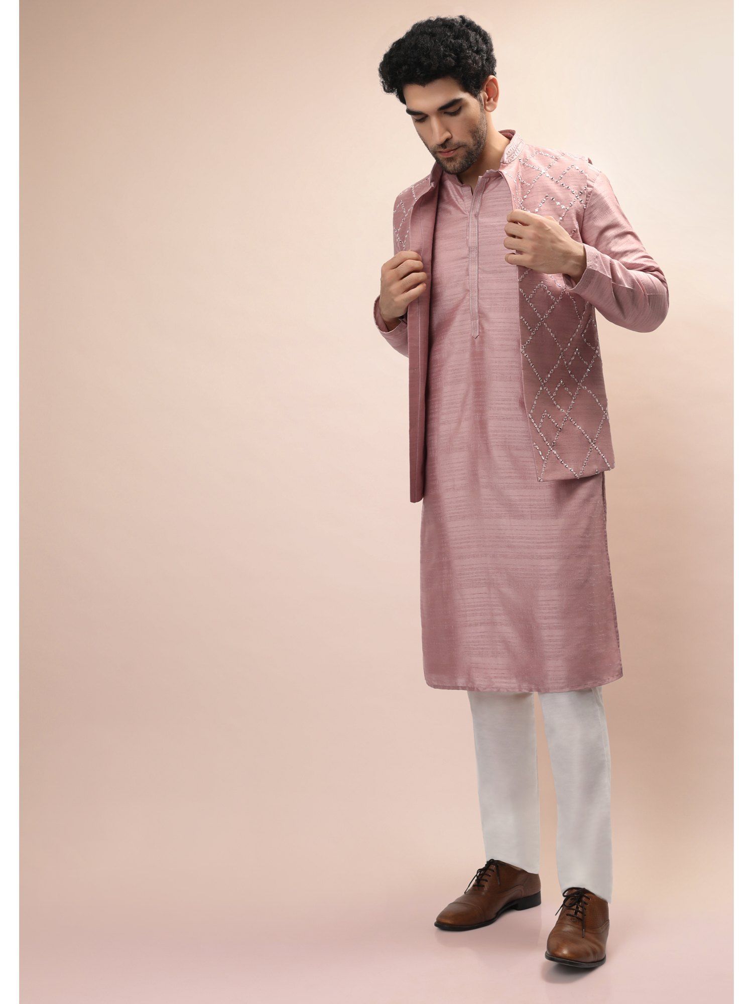 Grey Linen Nehru #Jacket @ $83.42 | Mens indian wear, Wedding kurta for  men, Men dress