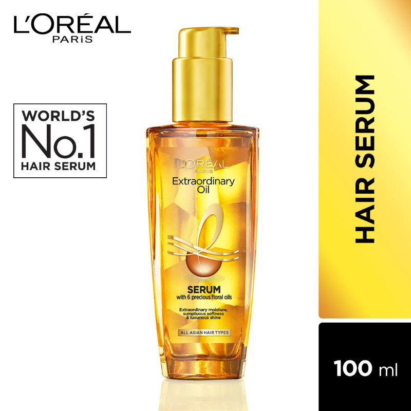L'Oreal Paris Extraordinary Oil Hair Serum, gives Protection & Shine for  Dry & Frizzy Hair: Buy L'Oreal Paris Extraordinary Oil Hair Serum, gives  Protection & Shine for Dry & Frizzy Hair Online