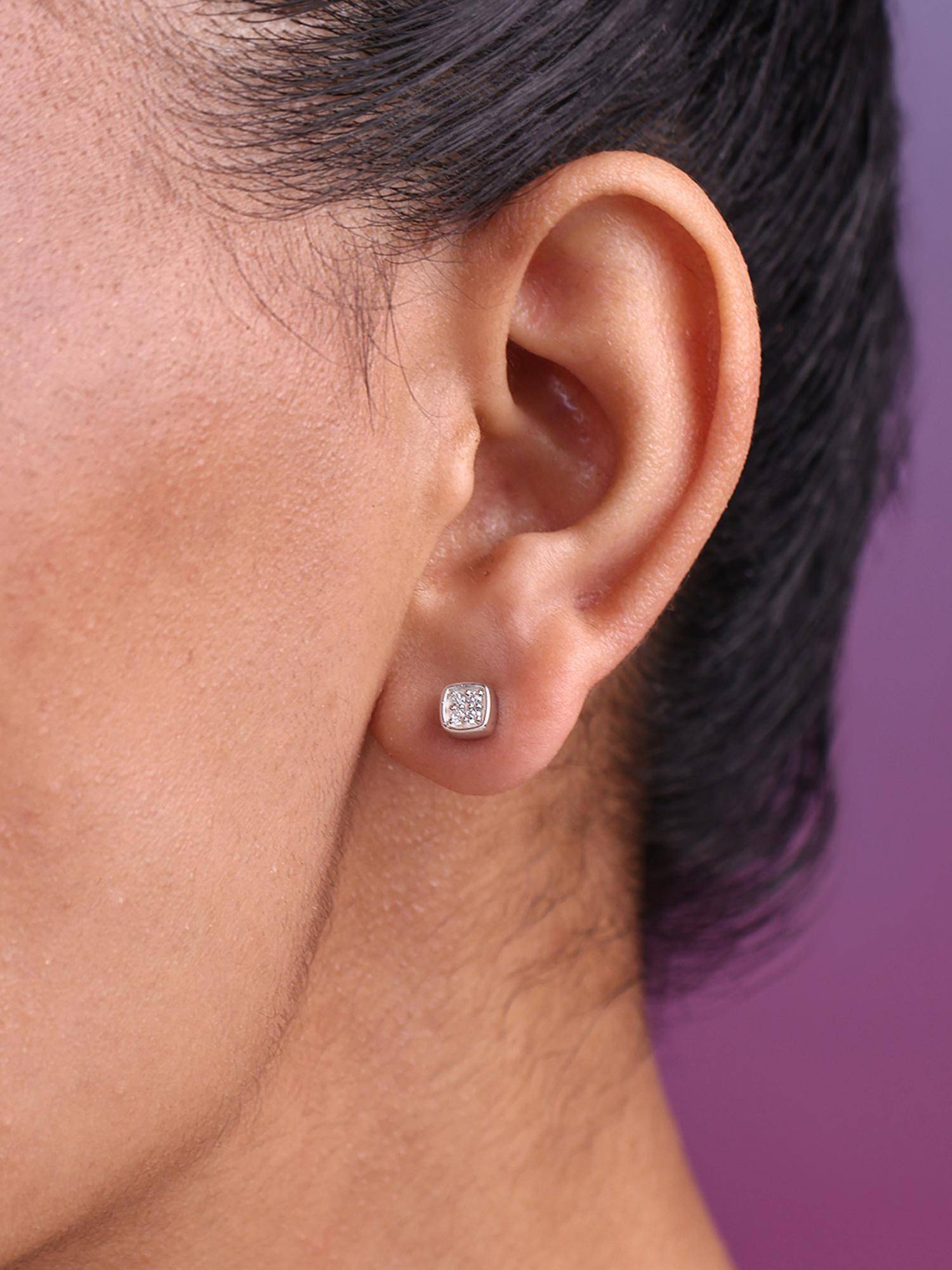 Shaya by CaratLane Beam Earrings In 925 Silver