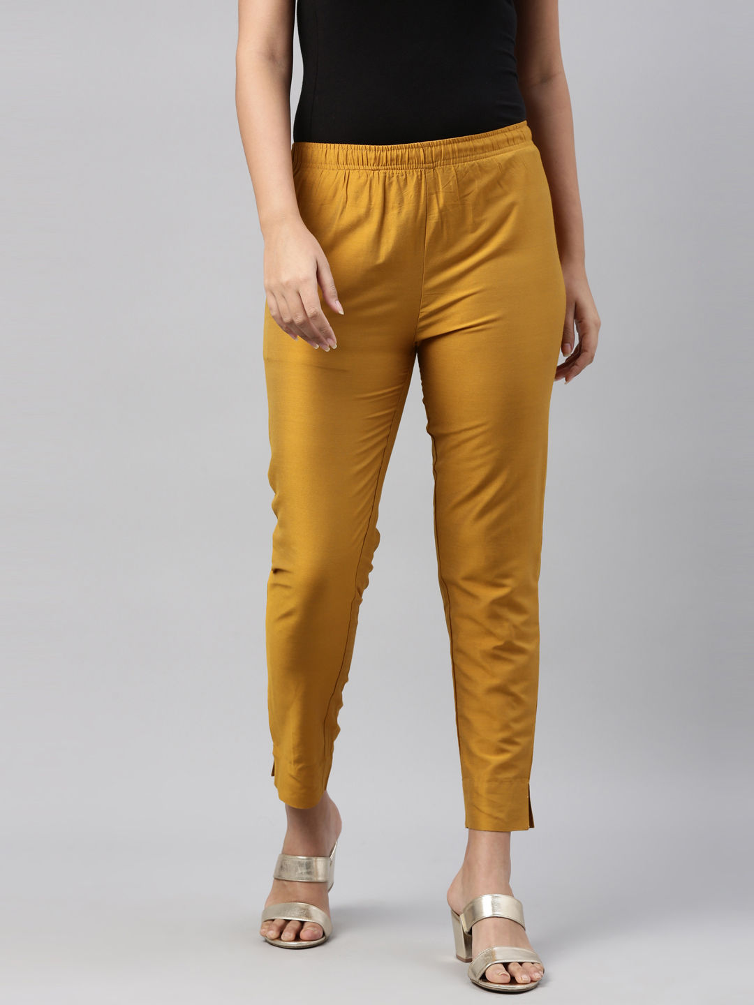 Buy Van Heusen Yellow Trousers Online  699643  Van Heusen